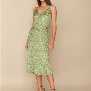 NWT Reformation 100% Silk Sofia Dress